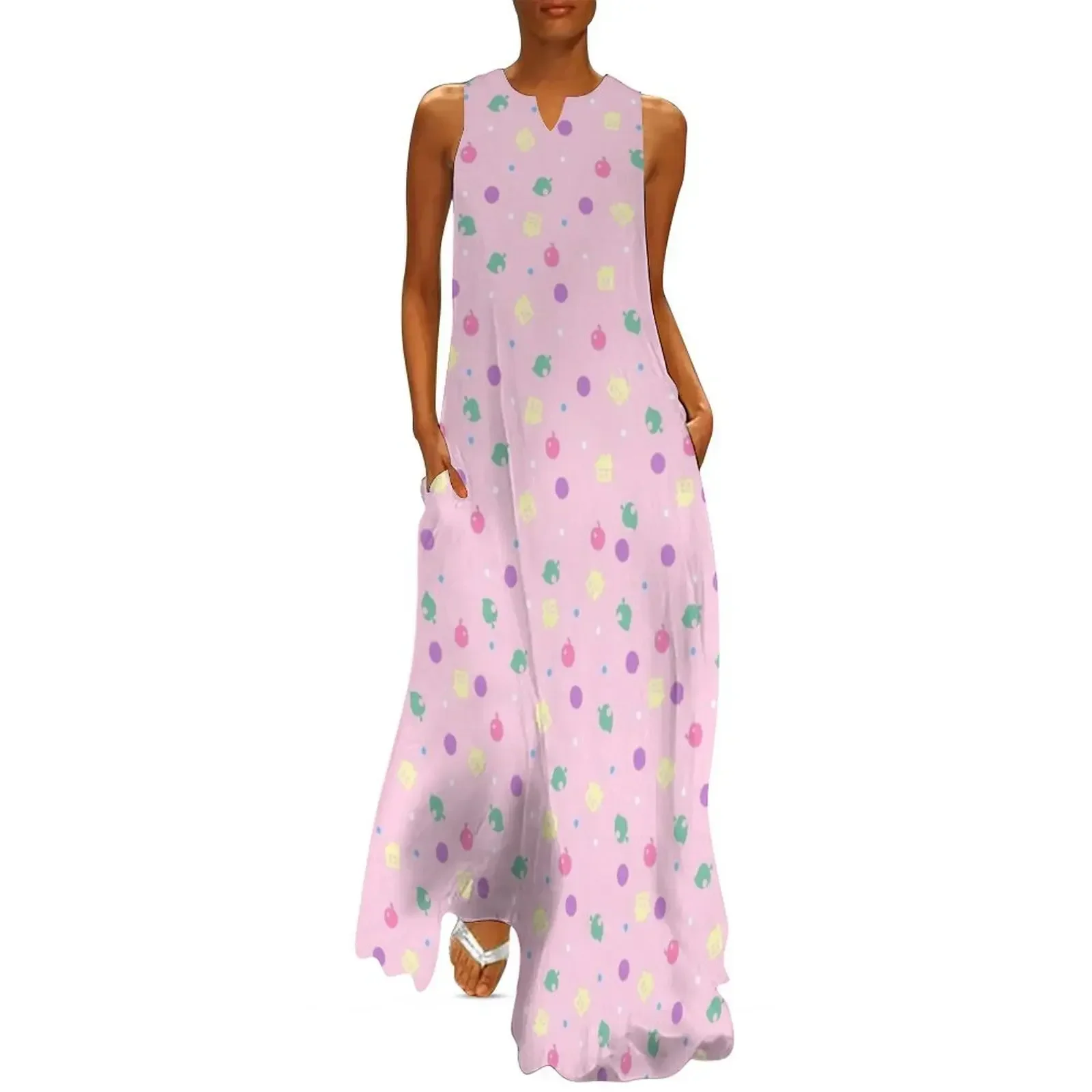 

Pop-tart Pattern Pink Long Dress wedding dresses for woman dress women elegant luxury women party dresses Dress