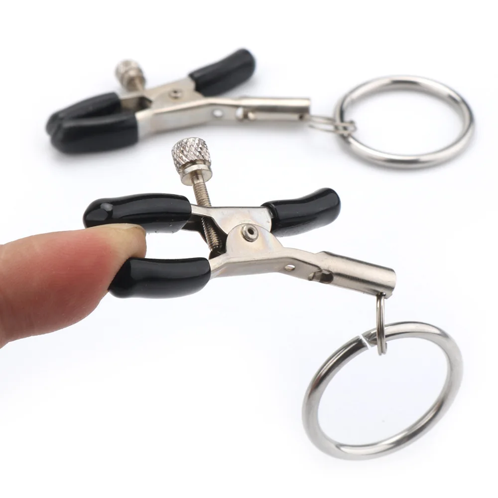 Bdsm Bondage Sex Products of Metal Nipple Clamp with Metal Chain for Women Fetish to Breast Labia Clip Stimulation Massager