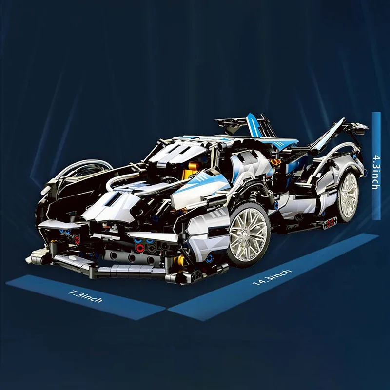 1314 Pcs 1:14 Technical Lamb Sports Car Supercar Building Blocks V12 Speed Racing Cars Model Bricks Toys for Kids Adults Gifts