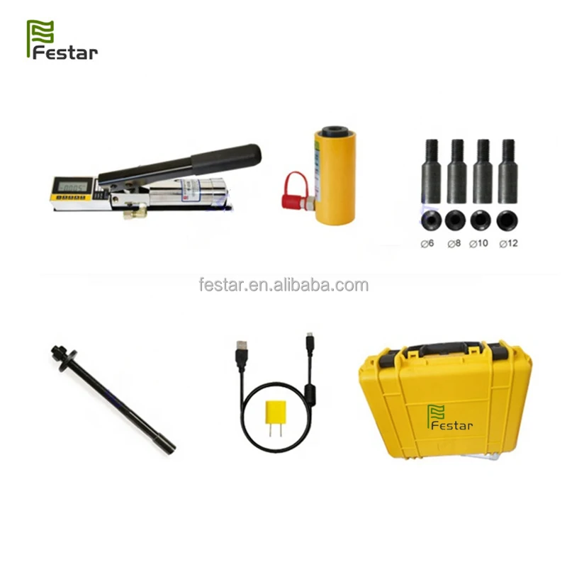 Test Equipment 20 Tons Pullout Test Apparatus/Anchor Bolt Pull Out Force Tester