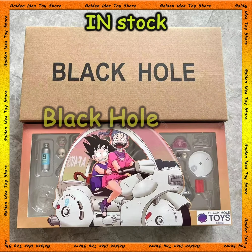 In Stock Black Hole Toys Dragon Ball Figures Motorbike Girl Capsule No.9 Bulma Goku Suit Action Figures Collection Model Gift