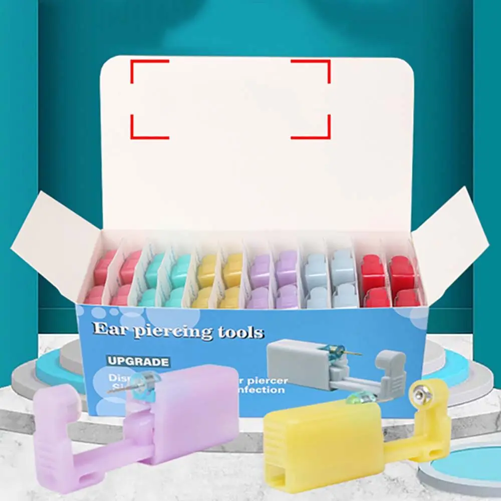 

Safety Professional Nose Ear Cartilage No Pain Earring Piercer Machine Steel Disposable Nose Ear Piercing Tool Helix Piercing