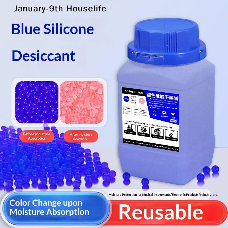 400/500g 3D Printer Filament Silica Gel Desiccant Color Changing Desiccant Reusable Moisture Absorbing Bead For PLA PETG ABS TP
