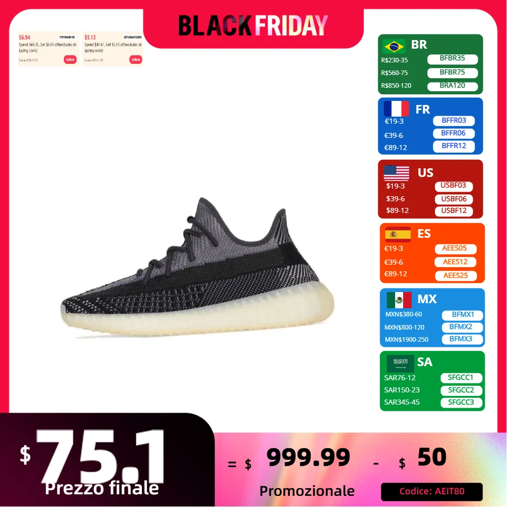 Adidas New Yeezy Boost 350 V2 Men and Women sneakers Breathable fashion casual shoes Cushioning and wear resistance Black&Brown