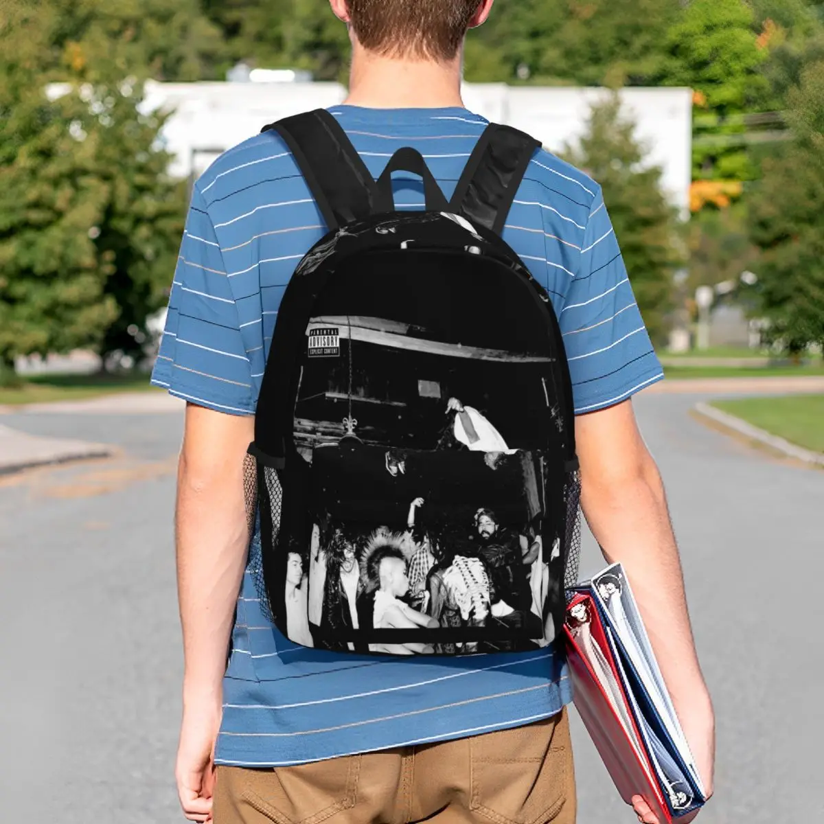 Rapper Playboi Carti Die Lit Backpack Student Boys Girls BookBag Men Women School Bag Computer Shoulder Bags