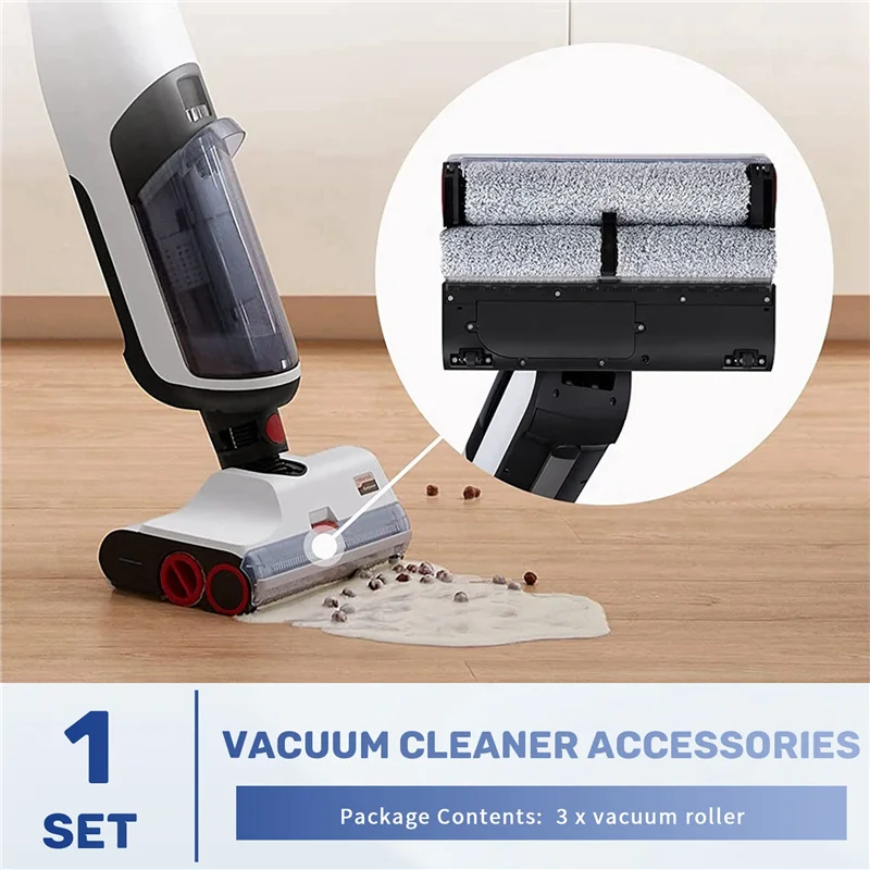 【ホットケーキ】Roborock Dyad 乾湿両用掃除機スペアパーツ用交換ローラーセット