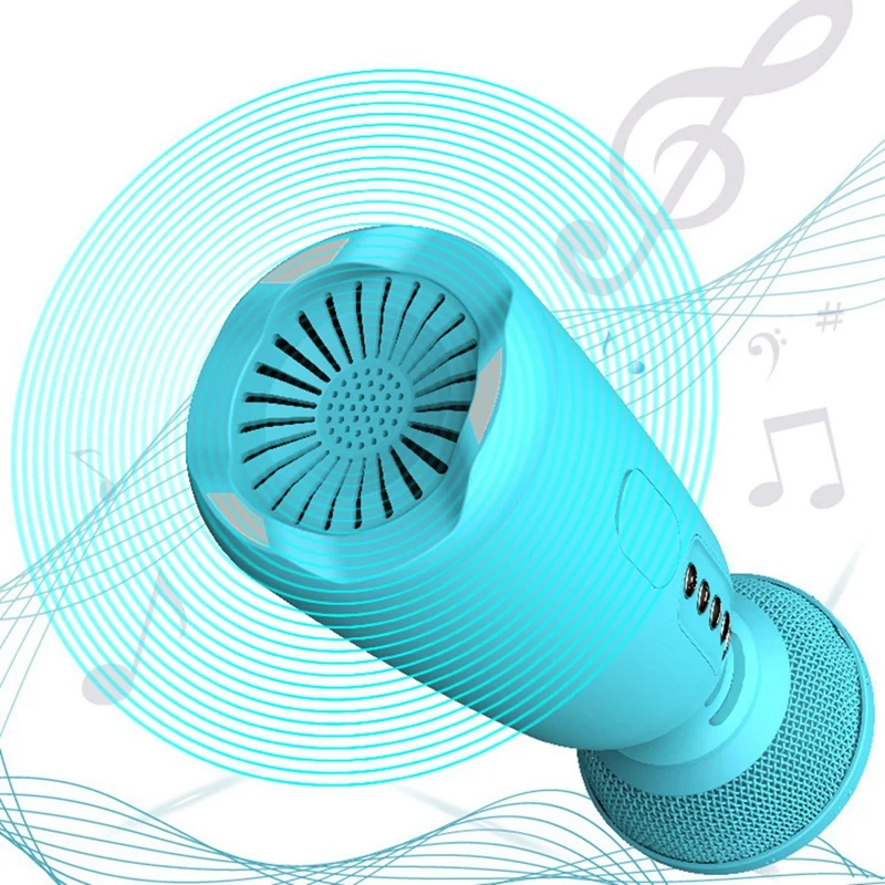 Bluetooth-микрофон для караоке, детский ручной микрофон, динамик, интегрированный микрофон для караоке мобильного телефона