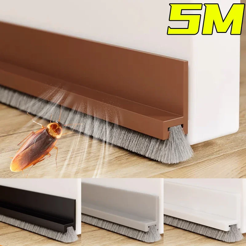 도어 씰링 스트립 자체 접착 도어 하단 갭 필링 씰링 스트립 곤충 방지 브러시 스트립 방풍 방음 도어 테이프