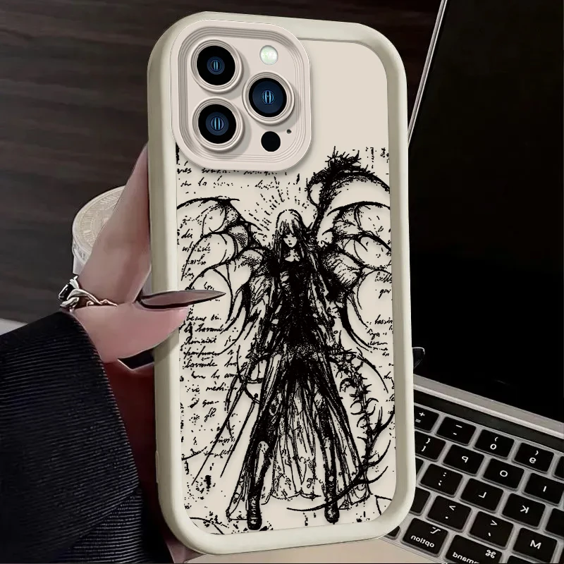 حافظة لهاتف آيفون 16 16E 15 14 13 12 11 Pro Max X XS X S Max XR SE 2020 SE4 7 8 غطاء مقاوم للصدمات