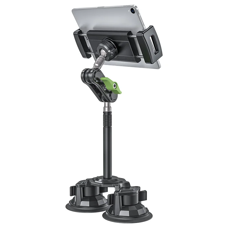Lanparte Heavy Duty Dual Suction Cup Mount Long Arm Car Holder Tablet Holder with Extension Rod for iPad for Tablet