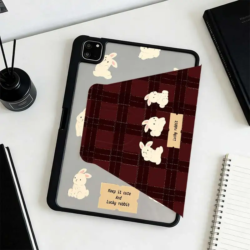 360°Rotatable Tri-Fold Stand Cover For iPad 10.2 7/8/9 4/5 10.9 10th IPad Mini6 8.3 Pro 10.5 Pro11 iPad A16 2025 11 Air11/13