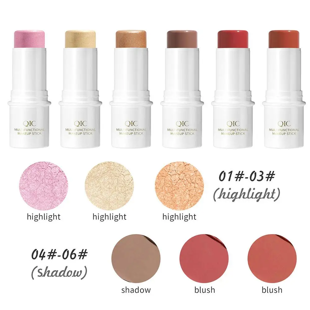 Makeup Face Contouring Bronzer Stick Multifunctional Cream Powder Concealer Brightening Blush Pen Highlighter Makeup Rouge B9l9