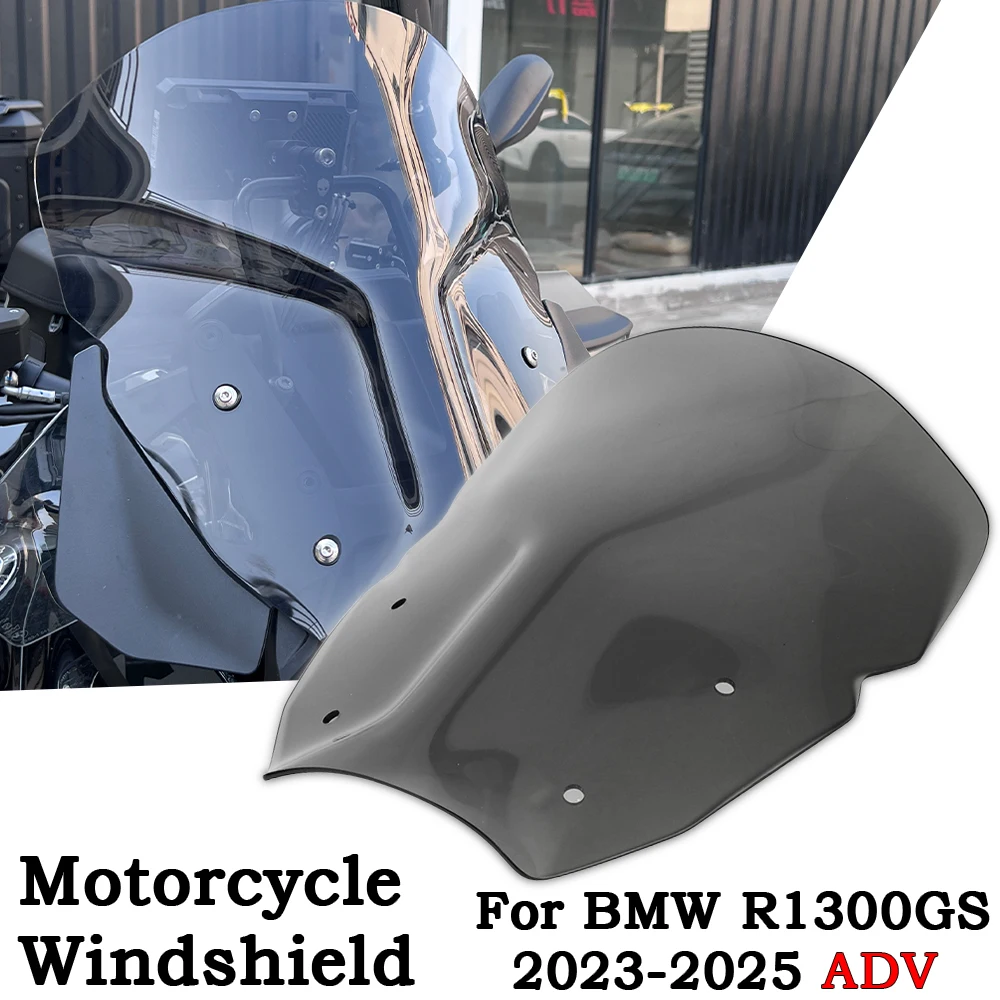 

Motorcycle Windshield For BMW R 1300 GS R1300GS ADV 2023-2025 Motorcycle Sports Visor Windshield Wind Shield Guide Plate Fairing