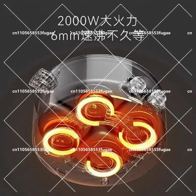 6L Electric Hot Pot Multi-Functional 4-Grid Cooker Household Integrated Steamer 2025 New