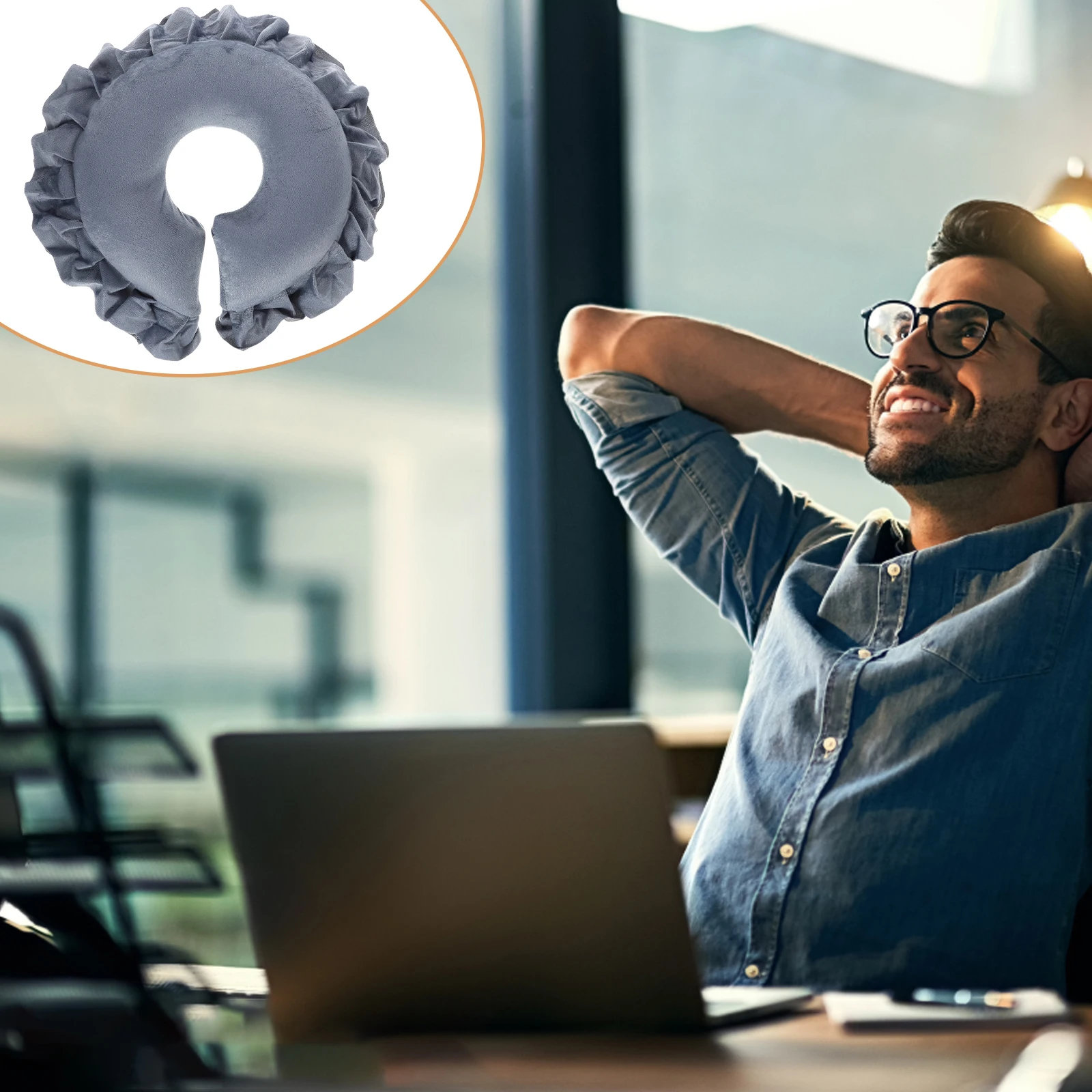 

1 шт., подушка для лица и вниз для салона красоты, многоразовая массажная подушка, спа-подушка для отдыха, охлаждающая дышащая дизайнерская подушка для офиса, спальни