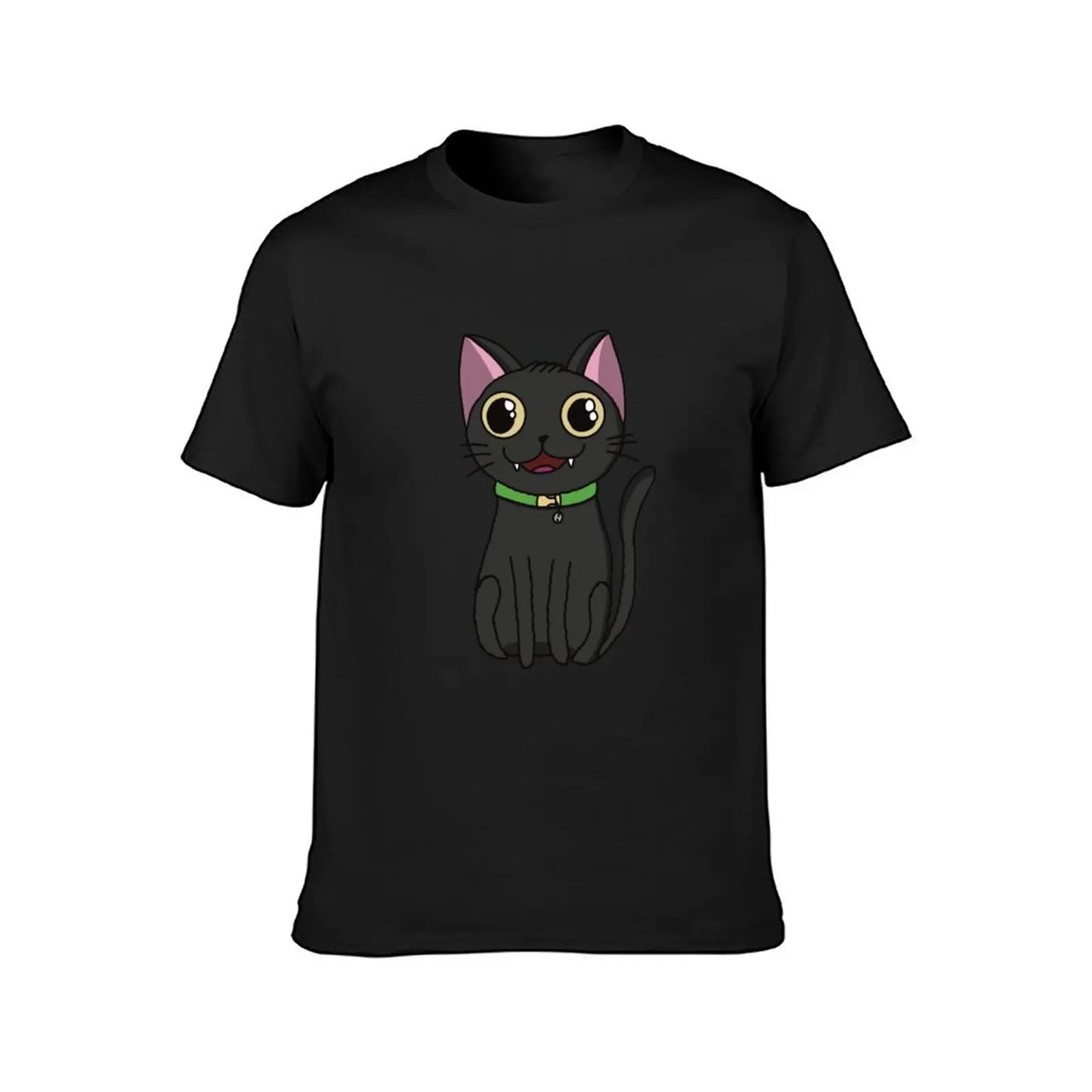 Cute Travis Black Cat T-Shirt Aesthetic clothing plus size tops quick-drying mens clothing