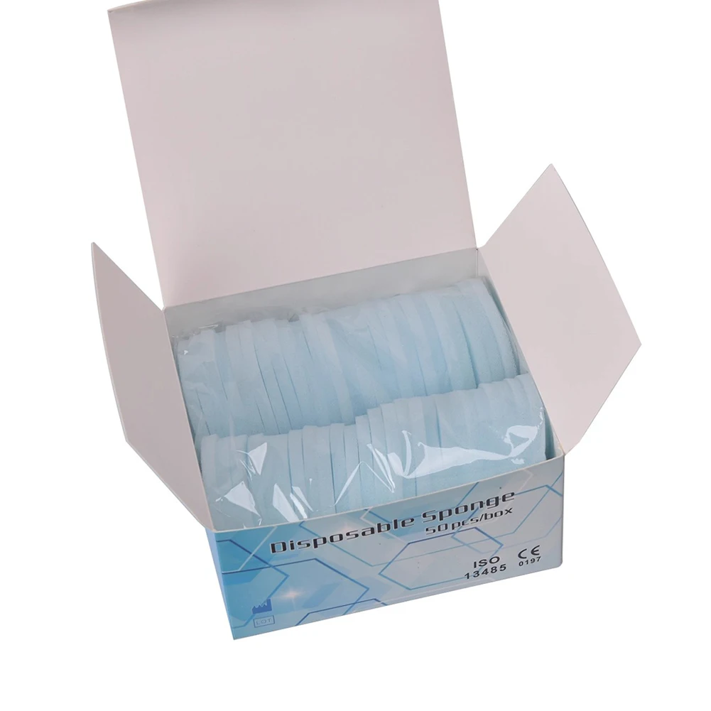 2Pcs Dental Endo Files Clean Stand Organizer Foam Sponge Holder With Disposable Sponge Pads Root Canal File Drills Consumable
