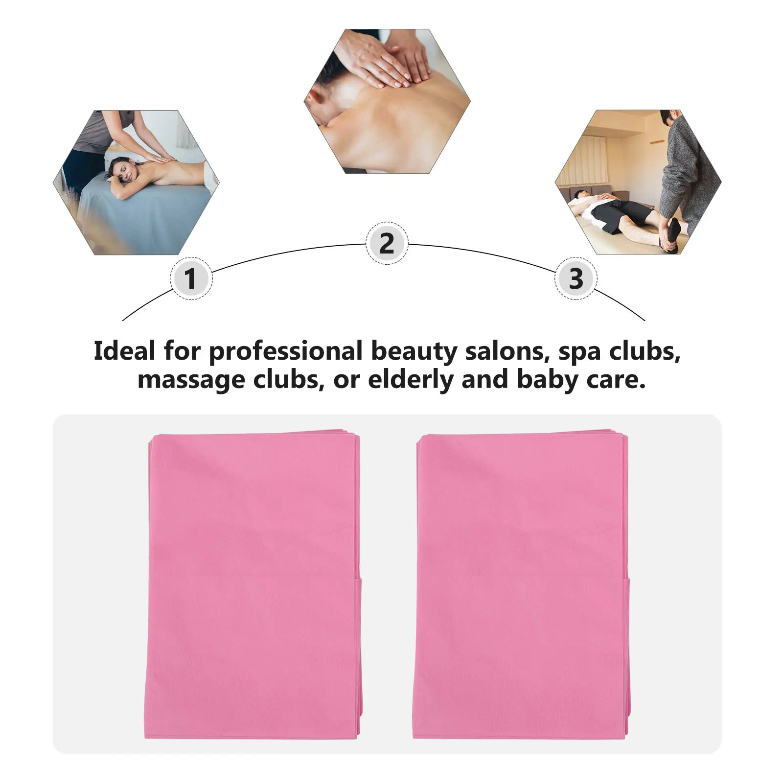 

Waterproof and Oil-proof Sheet Bedsheet to Weave Pink Pp Non-woven Fabric Travel
