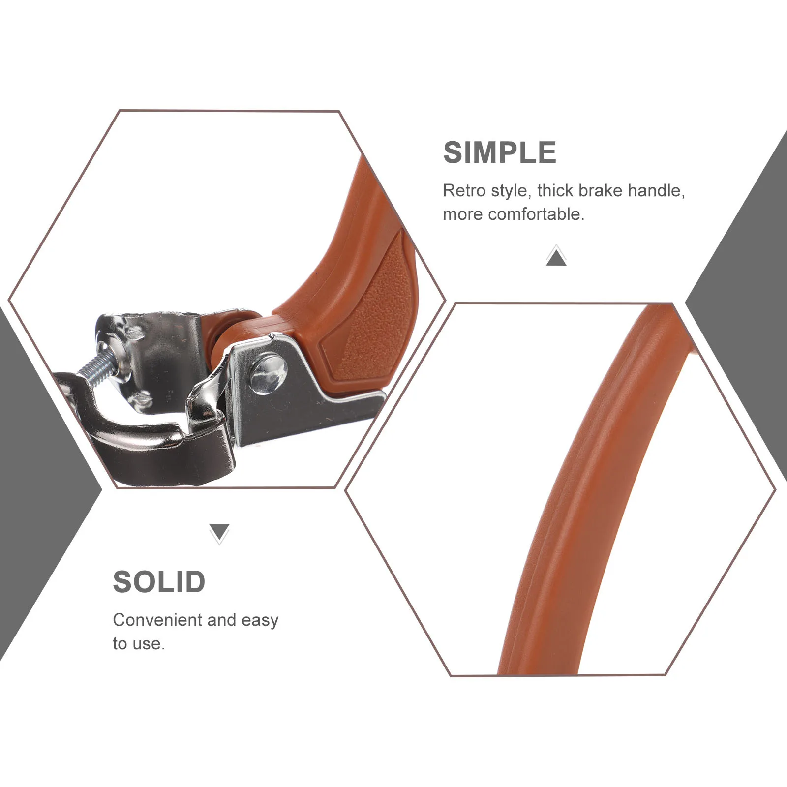 

Gogogmee 2pcs Bike Brake Lever Replacement for Folding Handlebar Brakes Bar End Cycling Accessories