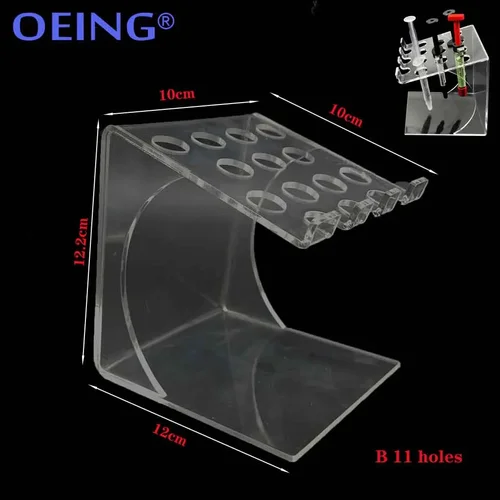Imagen 2 del producto Soporte de resina compuesta Dental, jeringa, organizador acrílico, aplicador, caja de almacenamiento transparente, suministros para clínica de dentista