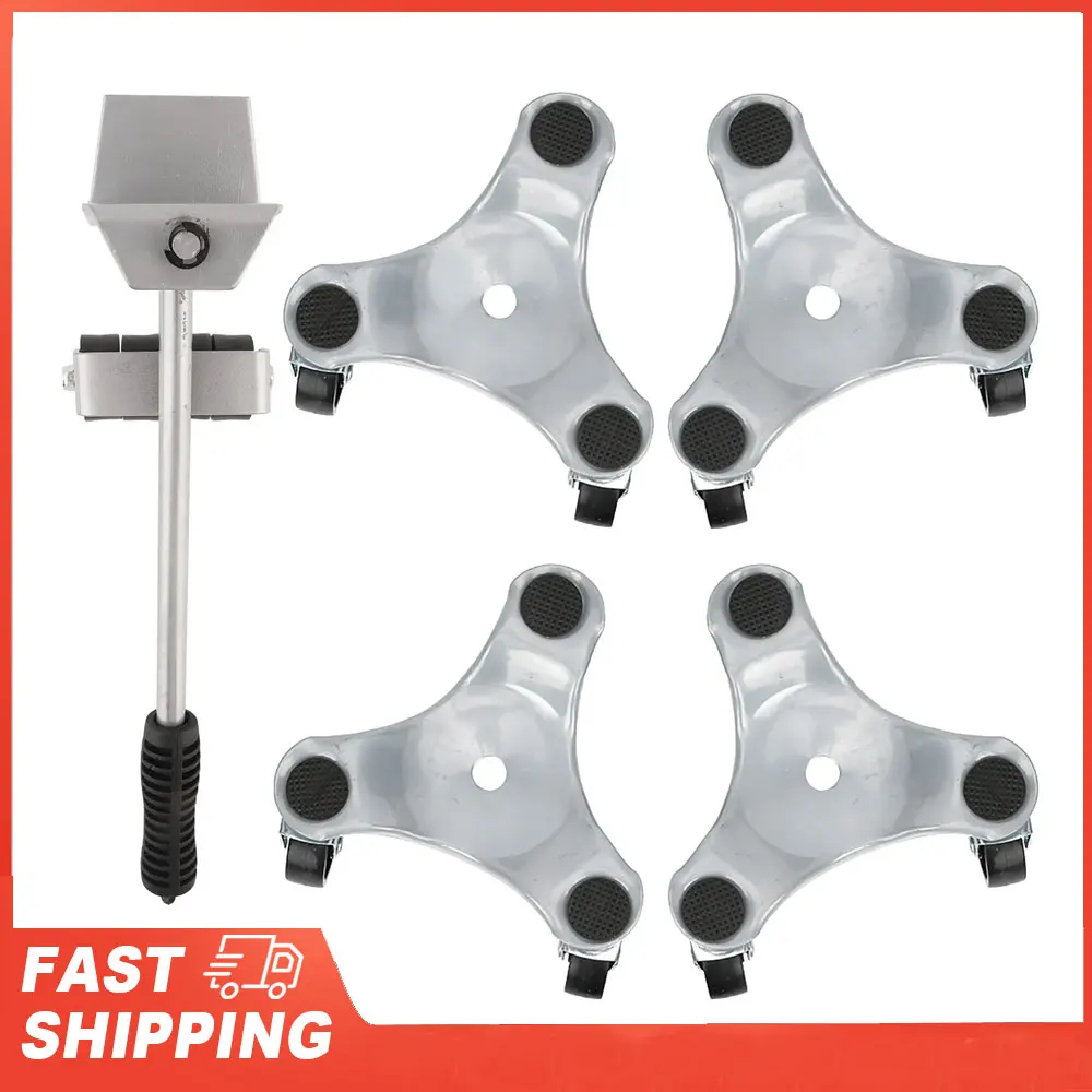 

Furniture Transport Set Silver Lifter Moving Plate for Heavy Objects Bearing 400KG Mover Plate Moving Tools Labor‑Saving Mover