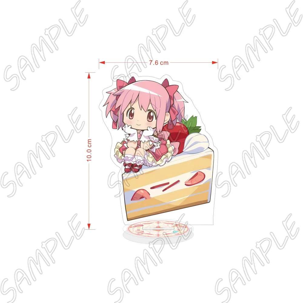 Anime Puella Magi Madoka Magica Acrylic Stand Keychain 10CM Madoka Kaname Homura Akemi Desktop Ornament Fans Collection