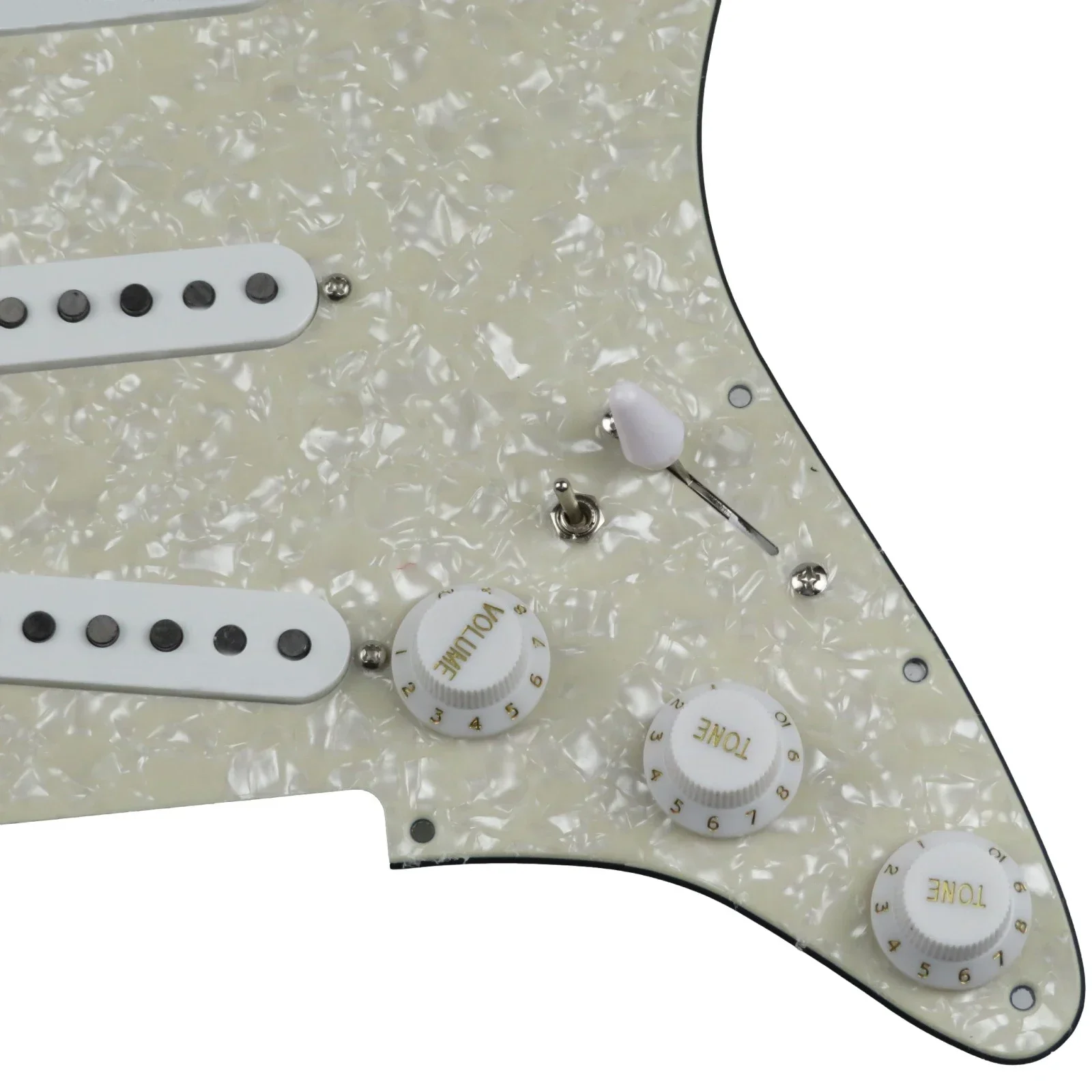 Pickguard de câblage pré-câblé chargé, Bobines simples, Style SSS 60s, Alnico 5 514-ups, 7 voies