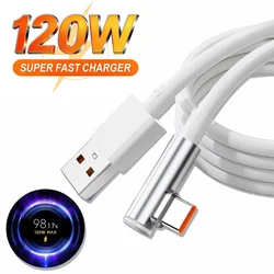 120W Fast Charger For Xiaomi 14 13 12 11 Pro Ultra Lite USB A To Type C Quick Charging Phone Cable For Redmi Note 12 Accessories