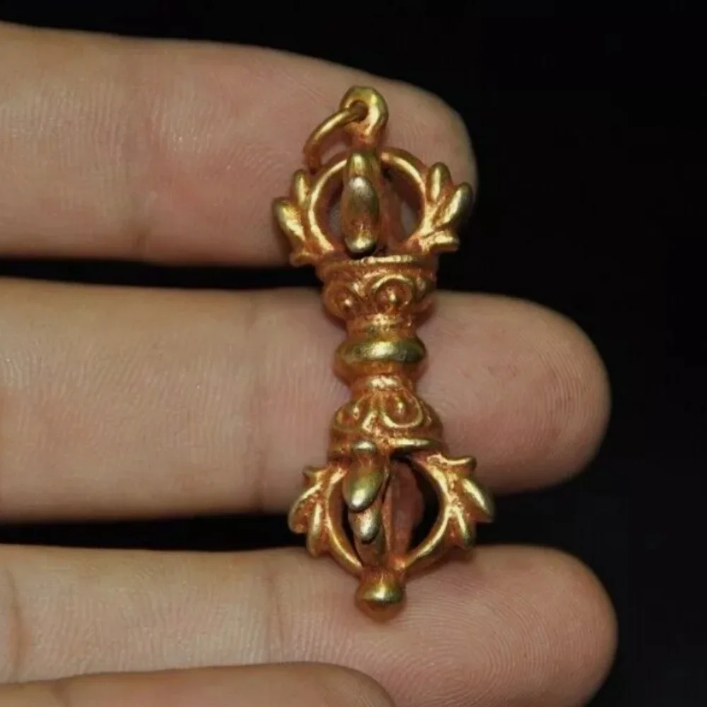 Tibetan Buddhism bronze dorje Vajra Phurpa Talisman statue
