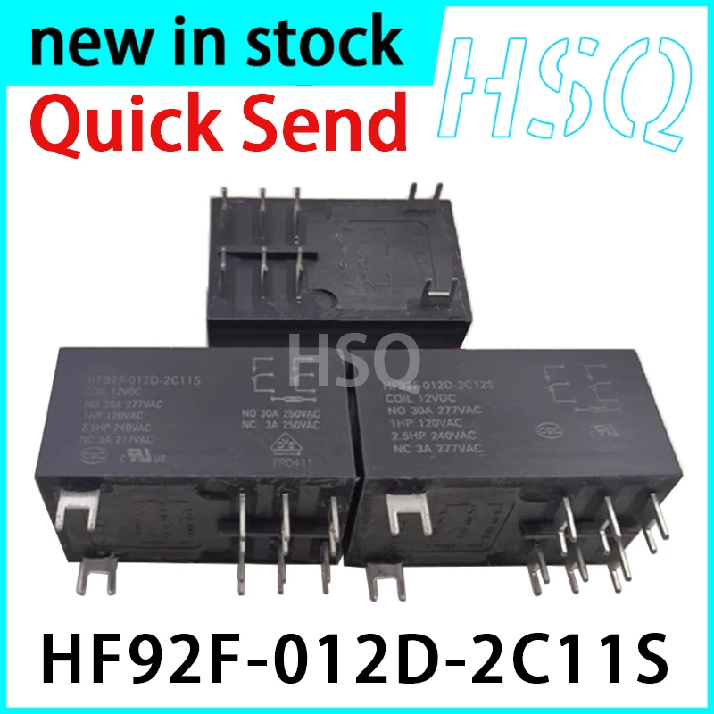 1PCS New HF92F-012D-2C11S 8-pin 30A Relay