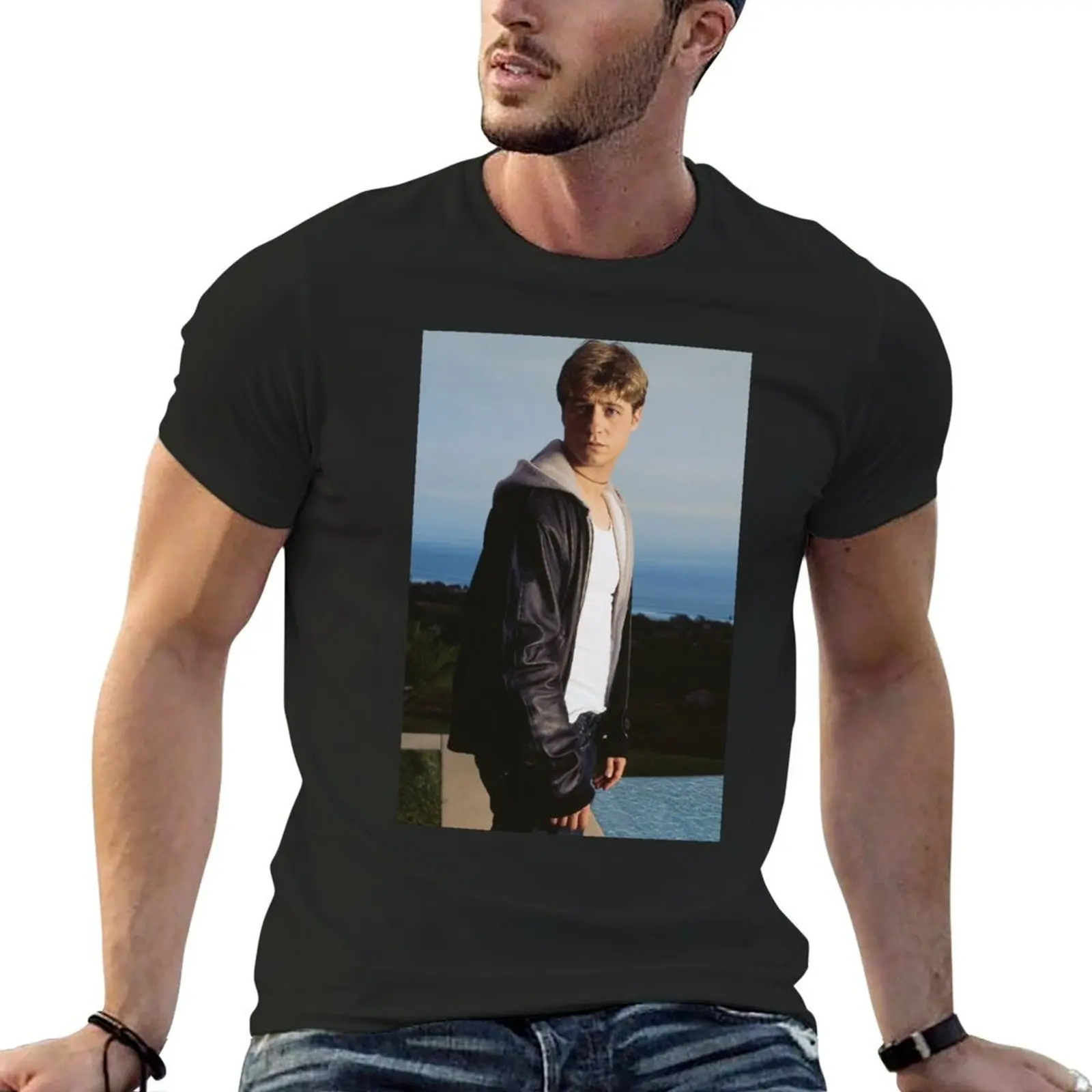 Ryan atwood T-Shirt street wear graphic t shirt vintage hippie clothes blue archive shirts graphic tee men