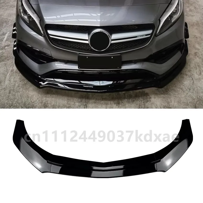 

For 2013-2018 Mercedes Benz A Class W176 A200 A260 A45 AMG Gloss Black Front Bumpers Lip Spoiler Splitter Body Kits Tuning
