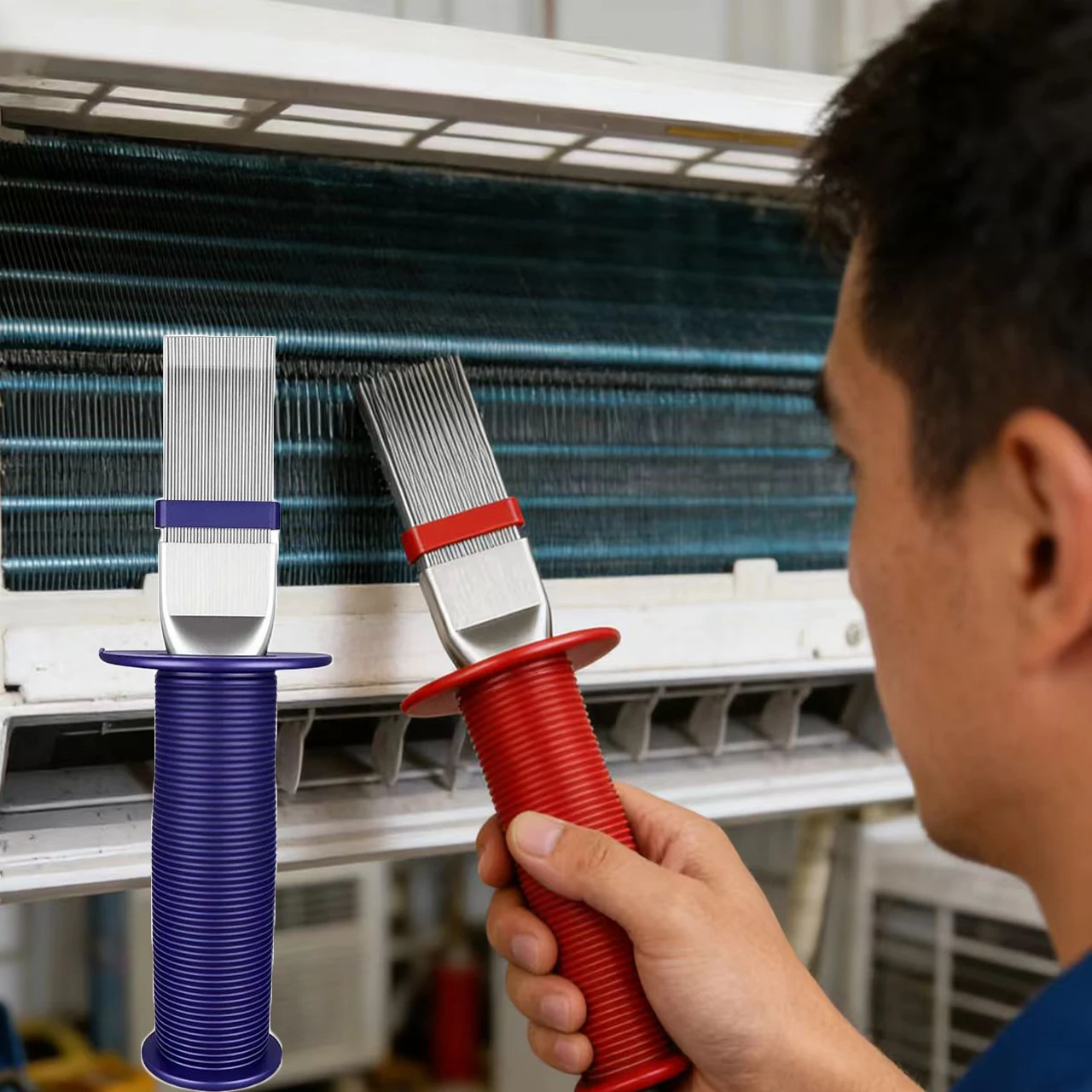 

Щетка для чистки ребер конденсатора из нержавеющей стали, 1 шт., для систем ОВКВ, с расстоянием между ребрами 8-20 FPI