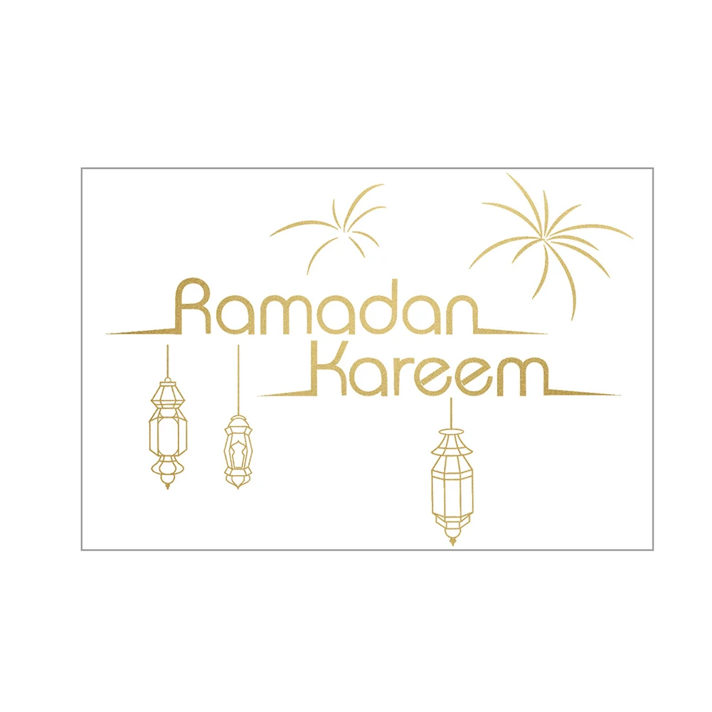 Flat Door Middle Eastern Festival Chandelier Moon Wall Sticker Sticker Moon Air Bubbles Neatly Notes Chandelier PVC