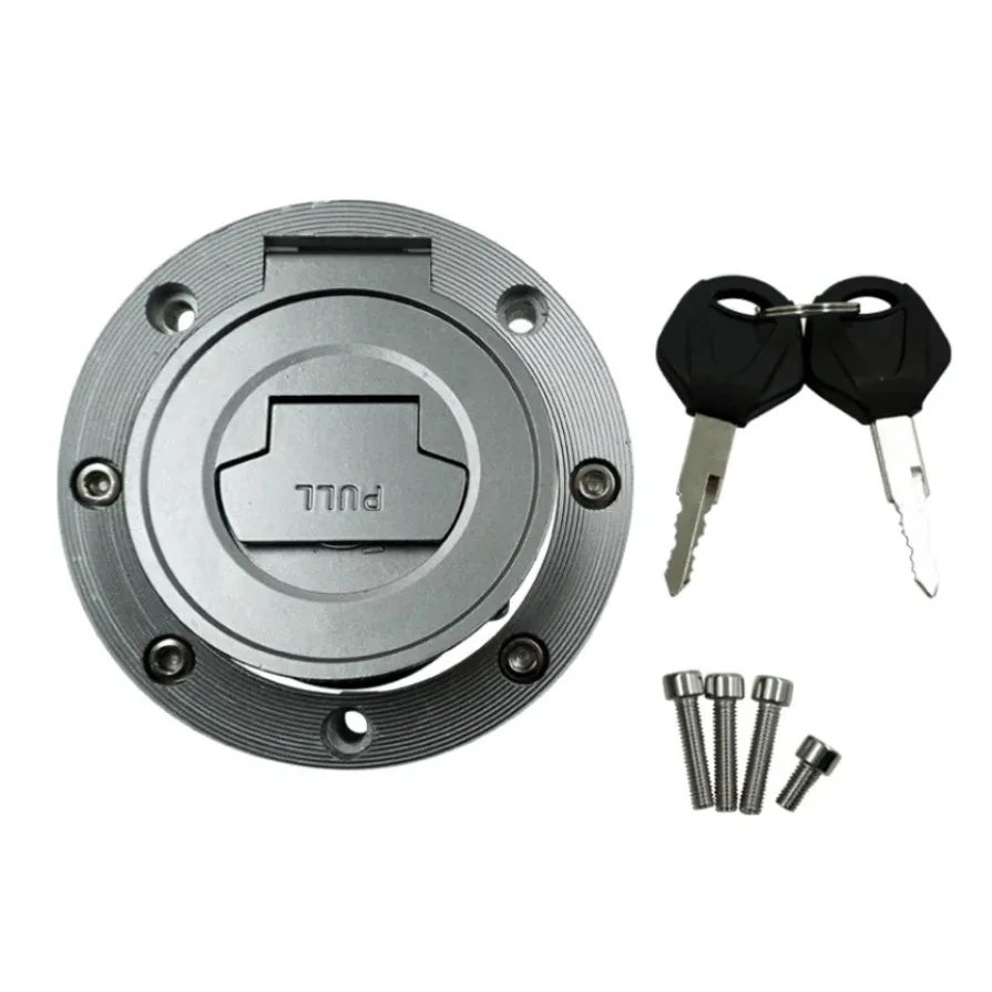 Motocicleta Tampa do tanque de gás combustível, tampa Lock, Fit para YAMAHA YZF R1, 2002, 2003, 2004, 2006, YZF-R1, YZF1000, FJR1300, XJR1300, R6, R6S, FZ6, 1 conjunto