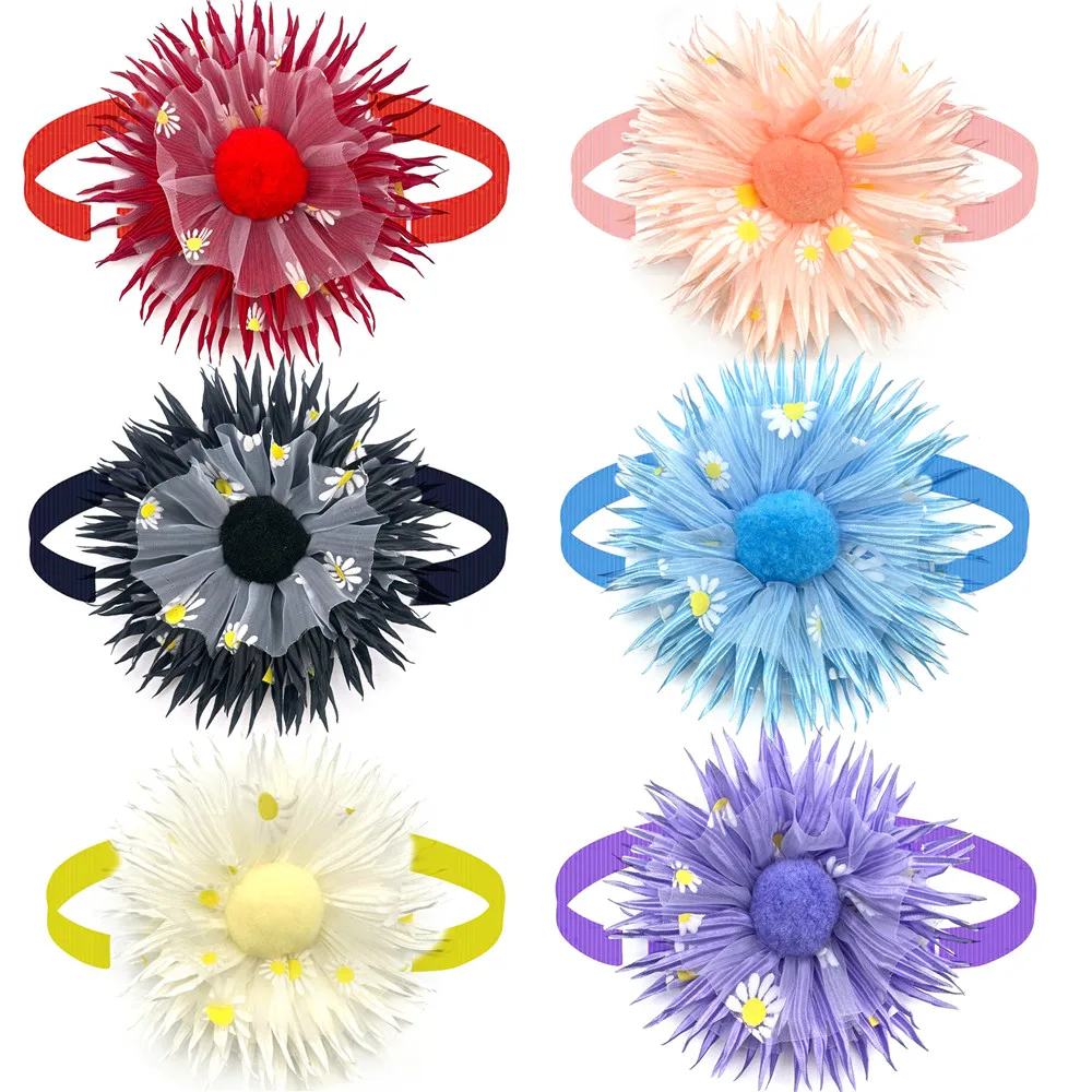 

30pcs Dog Accessories for Large Dogs Bow Ties Necktie Flowers Cute Bowknot Middle Dog Pet Adjustable Dog Collar Bowties Supplies