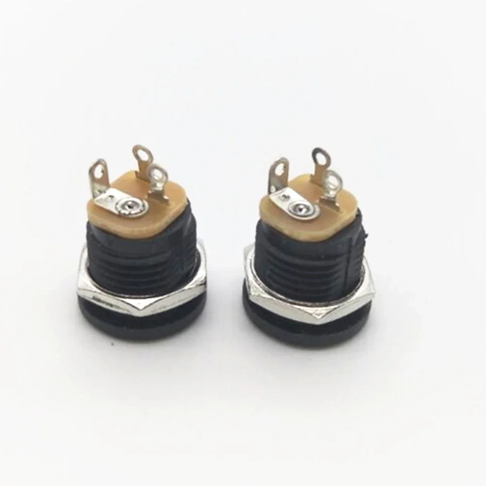 Conectores de alimentación de Pedal de efectos de guitarra DIY, 10 piezas, 9V, 12V, 2,1mm, piezas de guitarra