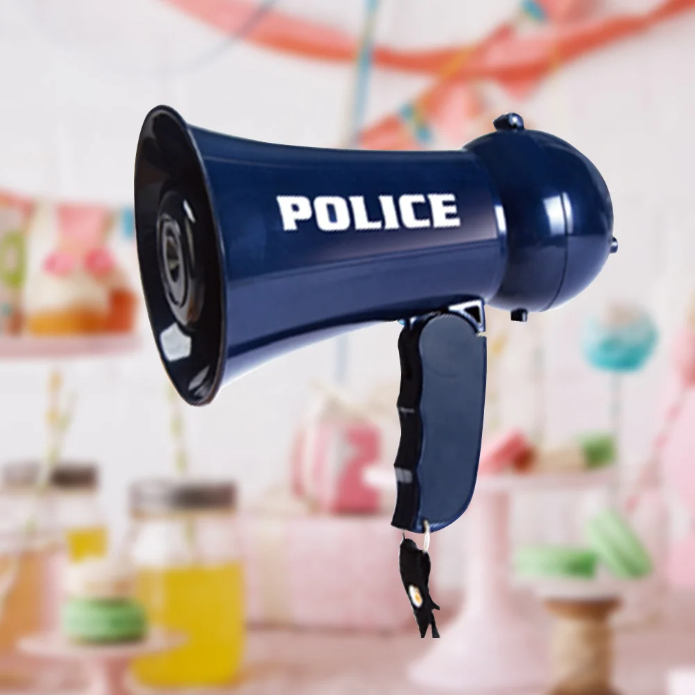 Megaphone Toy Police Kids Loudspeaker Accessories Officer Costume Speaker Toys Model Amplifier Cosplay Air Horn Bullhorn Pretend