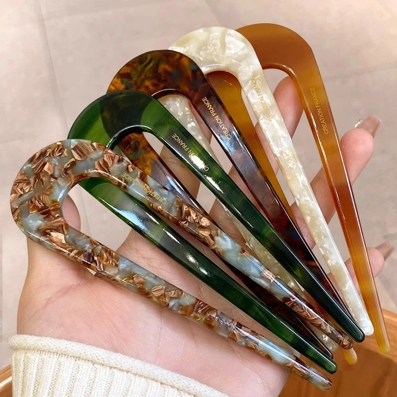 

New Chinese Style U Hairpin Women U Shape Hair Stick simple HairAccessories for women elegant hairstyling tool