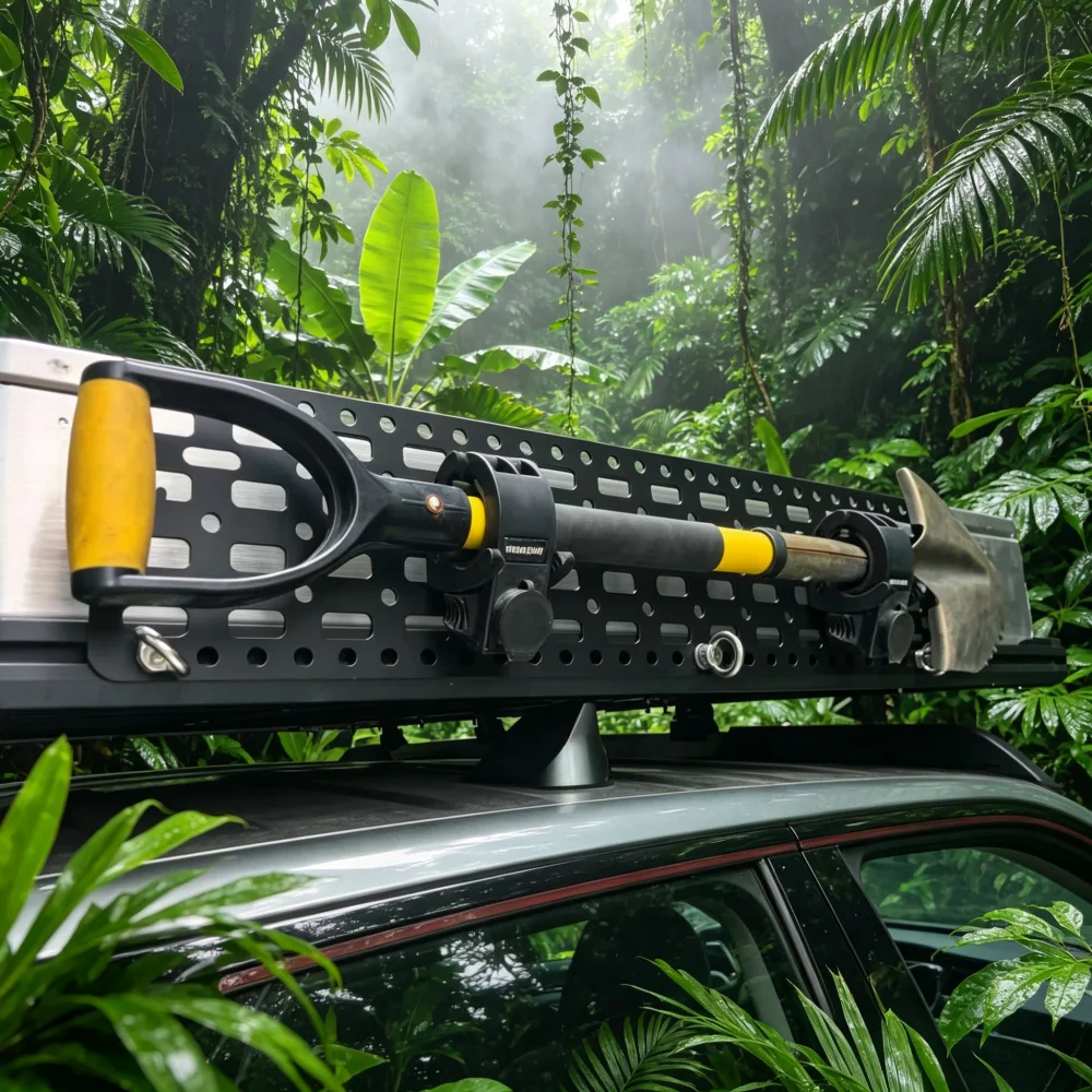 Multifunctional Aluminum Car Molle Expansion Board Offroad Roof Rack Tire Tailgate Camping Gear Mount Modification Accessory