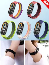 Xiaomi Mi Band 8用ナイロンストラップ,スマートウォッチ用スペアストラップ