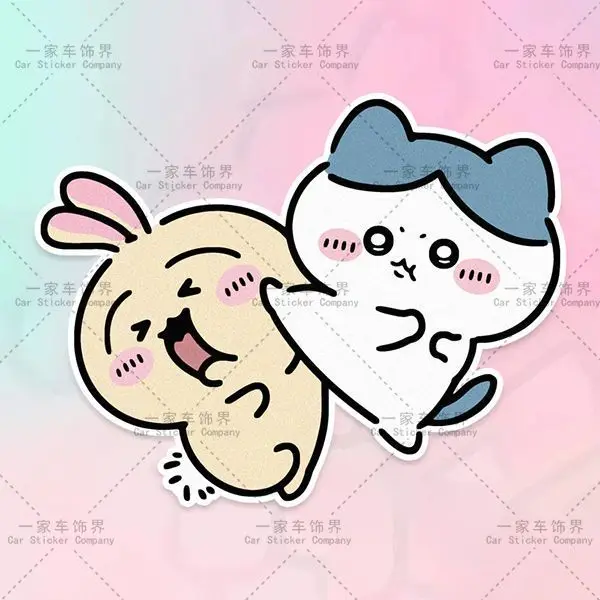 ちいかわステッカー装飾絵画車のスクラッチカバー車のステッカークリエイティブうさぎ八文ホリデーギフトステッカー