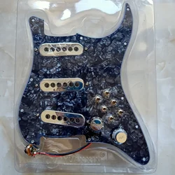 Loaded SSS Guitar Pickguard Set Multifunction Switch Burns London Mini Tri-Sonics Chrome Alnico Pickups For FD Stratocas Guitar