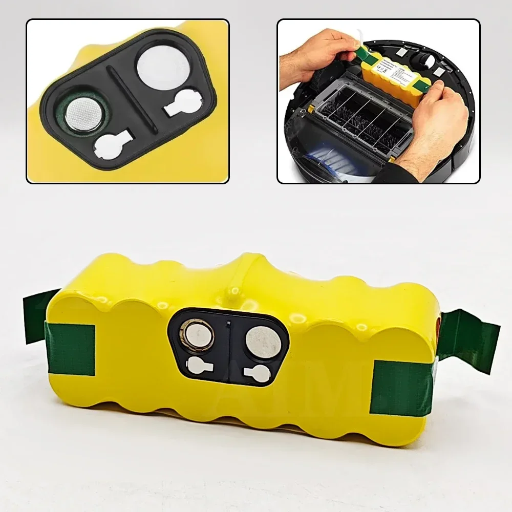 14.4V 9800mAh For iRobot Roomba Battery 500 600 700 800 900 595 620 650 780 890 Battery For Roomba Vacuum Cleaner Battery