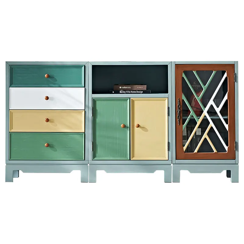 

Полностью оборудованный американский четырехколесный шкаф из цельного дерева, телевизор, гостиная, маленькая