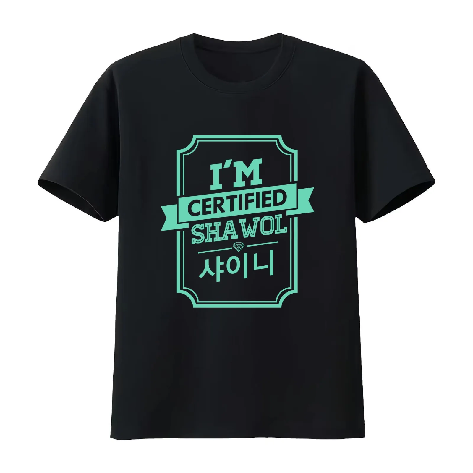 Certified SHINee SHAWOL T-Shirt Summer Casual Cotton Tee Oversized Streetwear Tops Vintage Graphic Print Unisex Men Women