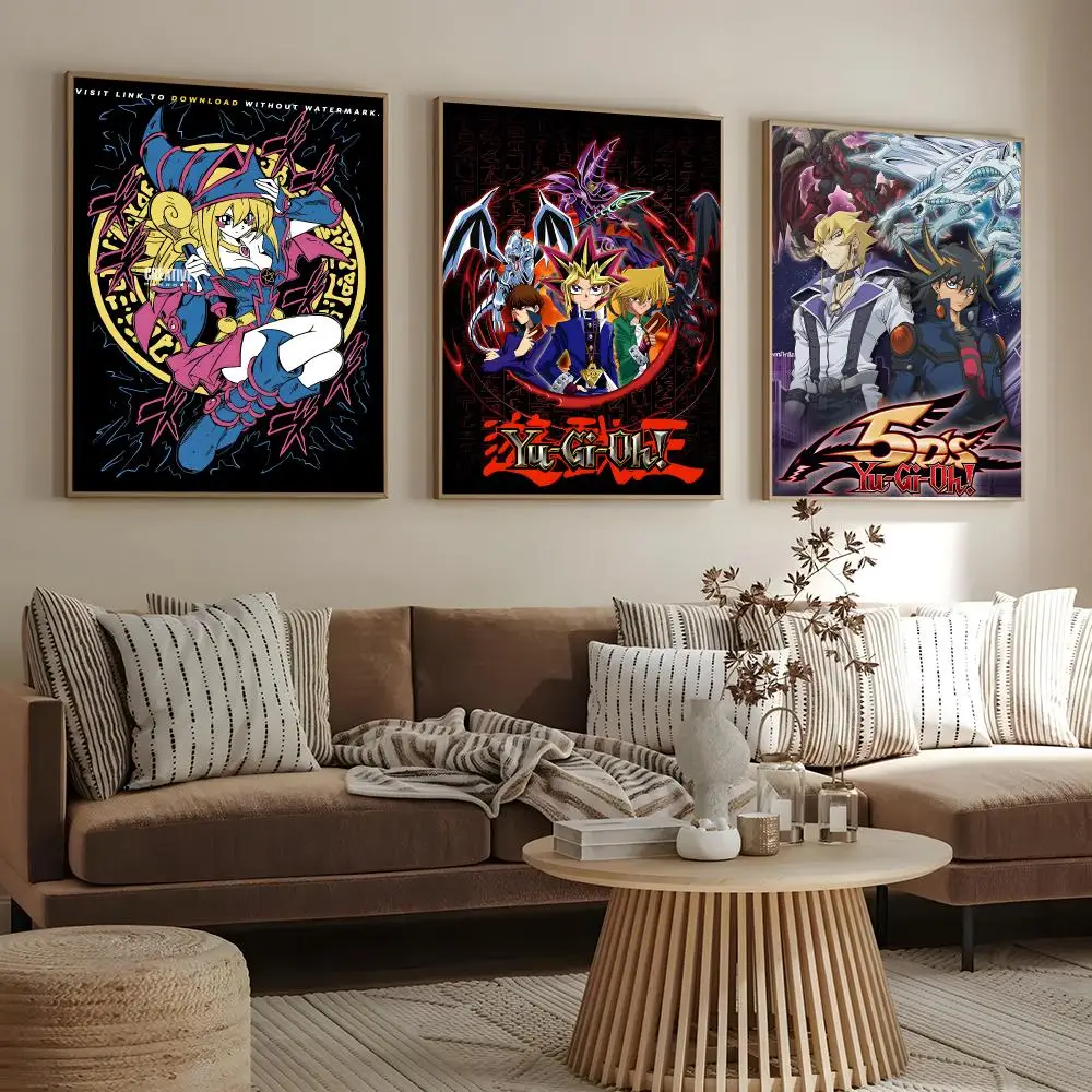 Anime Yu Gi Oh Poster HD Modern Aesthetic Wall Prints, Stylish Home Decor for Living Room Bedroom