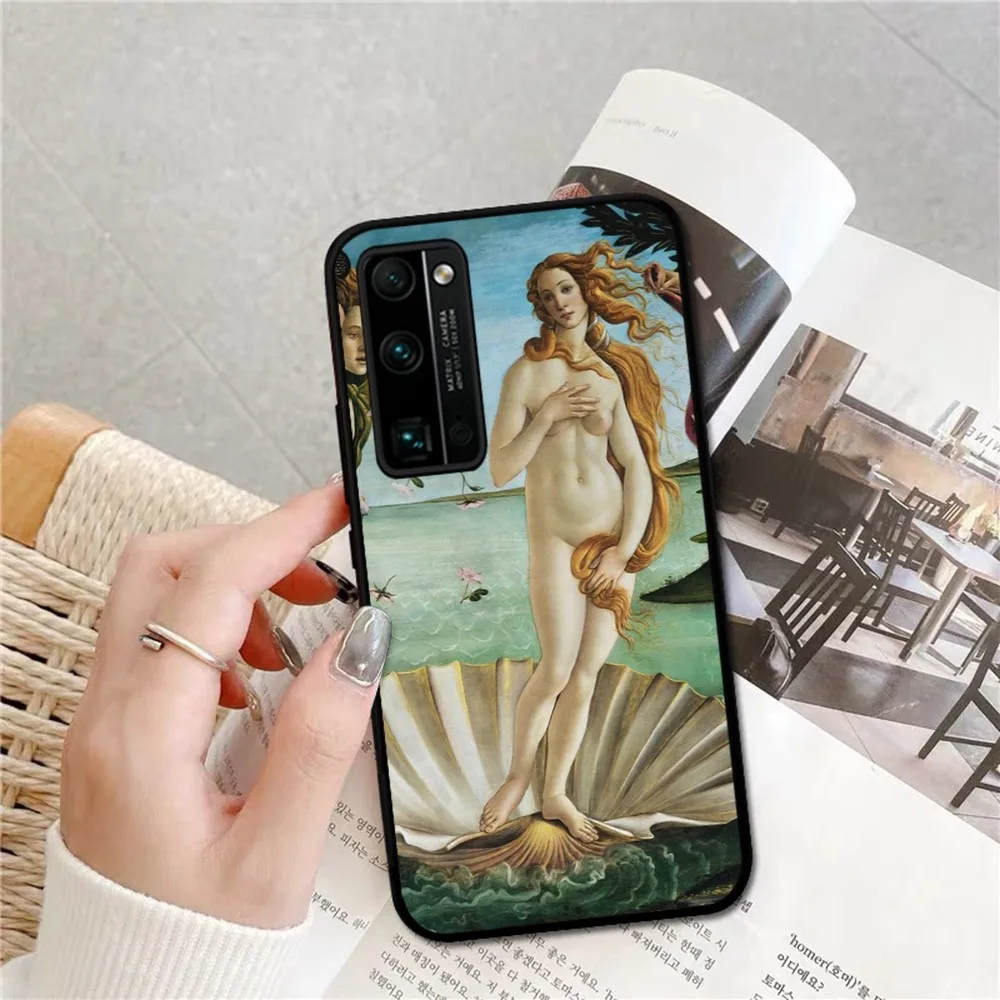 Art Paintings The Birth Of Venus Phone Case For Huawei Honor 10 lite 9 20 7A pro 9X pro 30 pro 50 pro 60 pro 70 pro plus