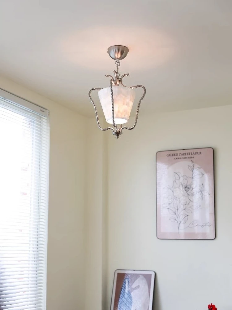 French style antique shell hallway light, entrance foyer ceiling light, antique style hallway eye protection light
