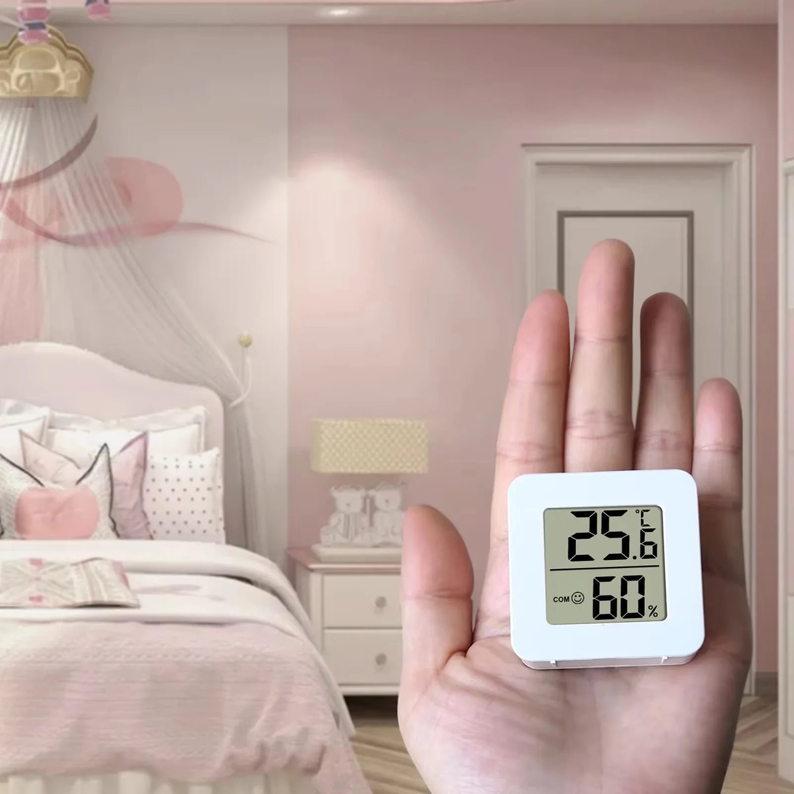 Mini LCD Hygrometer Thermometer Indoor Household New Digital Temperature Humidity Meter Digital Display Wall Mounted Sensor